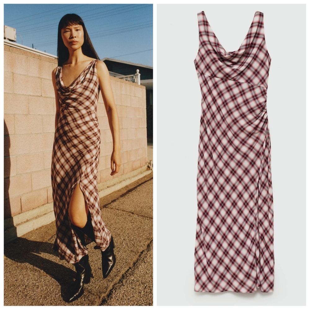 MANGO Geometric Print Dress